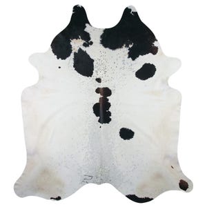 Black and White Cowhide Rug