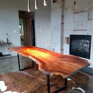 Live Edge Wood Dining Table