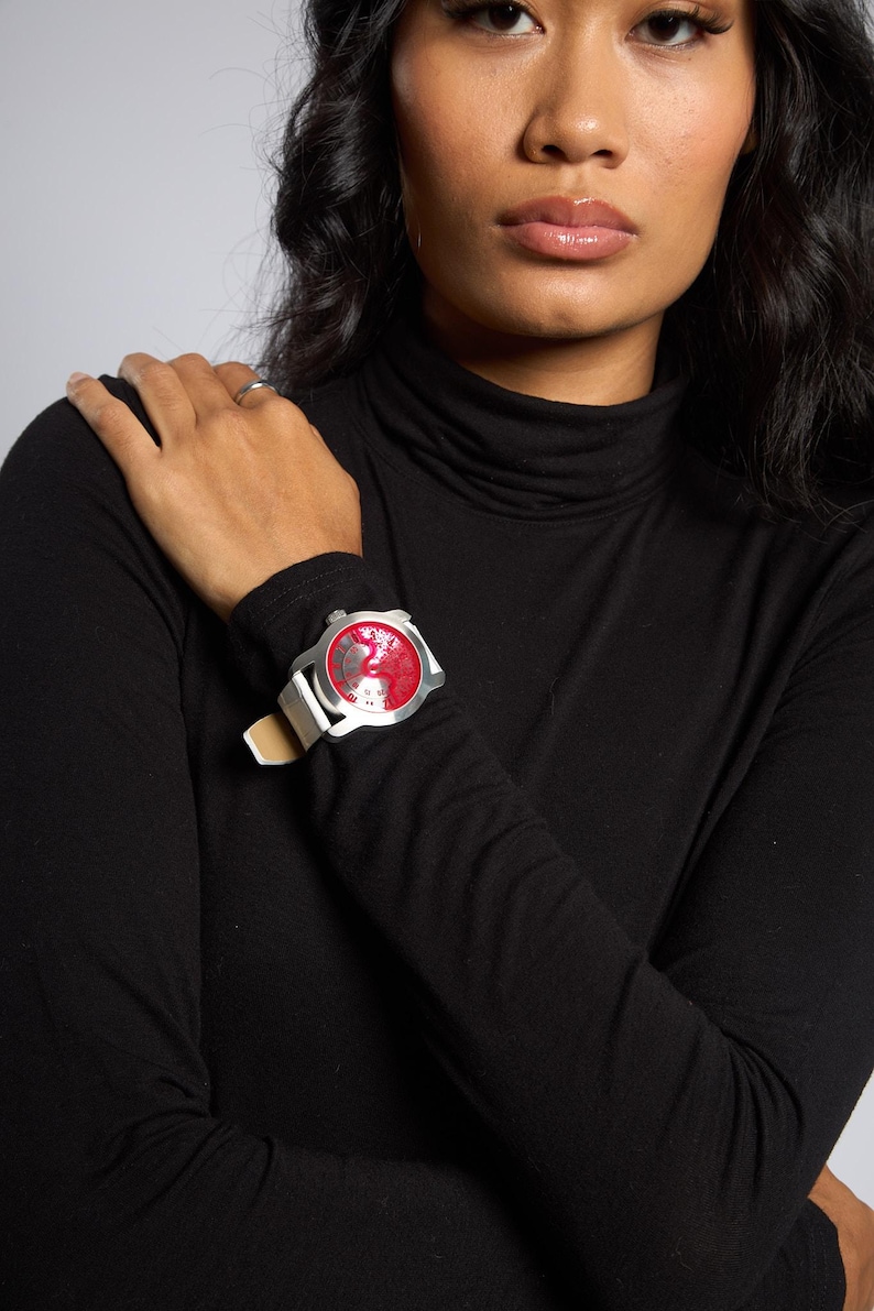 gambrell renard Red time machine self-winding watch