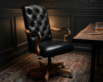Leather Office Desk Chair