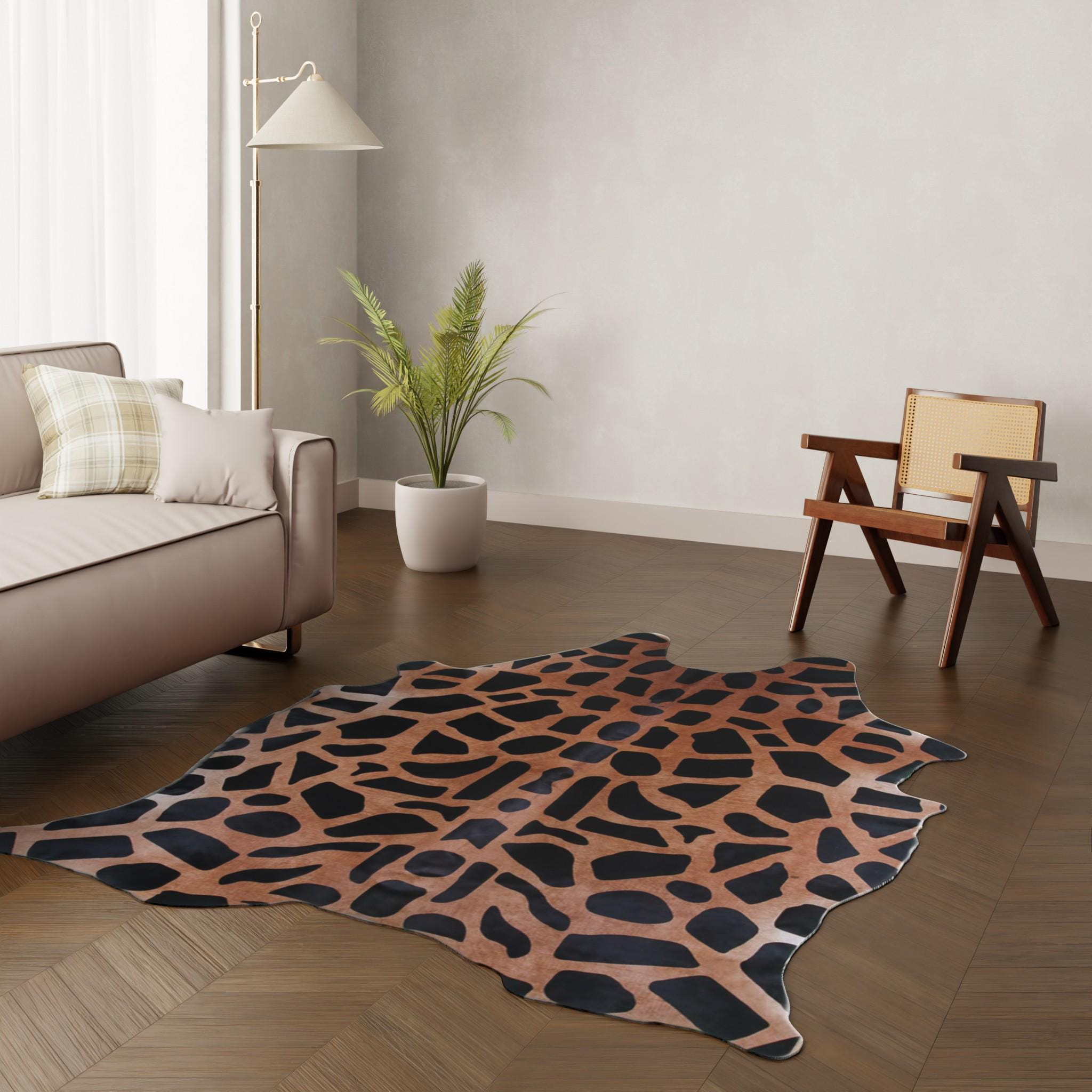 Giraffe Texture Rug Giraffe Cowhide Rug - Etsy