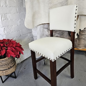 Leather Bar and Counter Height Stools