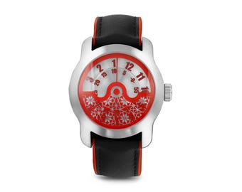 Orologio rosso della macchina del tempo