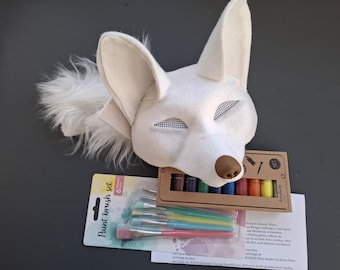 DIY Kit Therian Maske Fox / Quadrobics Mask, Fox, universal size, Mask