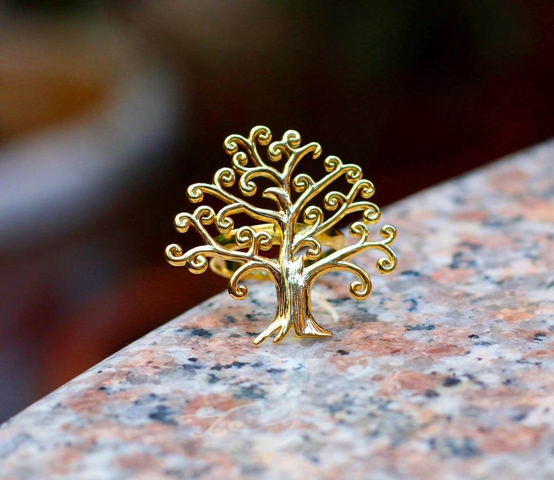 TREE OF LIFE Ring : 925 Sterling Silver Handmade Jewelry - Etsy