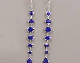 Moonstone Drop Earrings: Gold Plated Sterling Silver Bridal Jewelry
