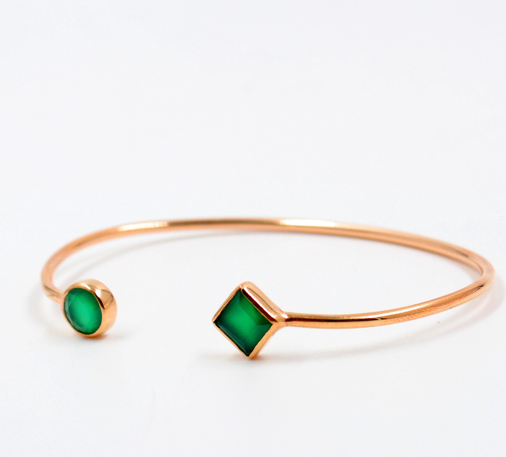 【関税込み】Toy Cuff Bracelet - Ivi - Green Onyx - Or Green Onyx Cuff Bracelet,handmade Green Onyx Cuff Bracelet