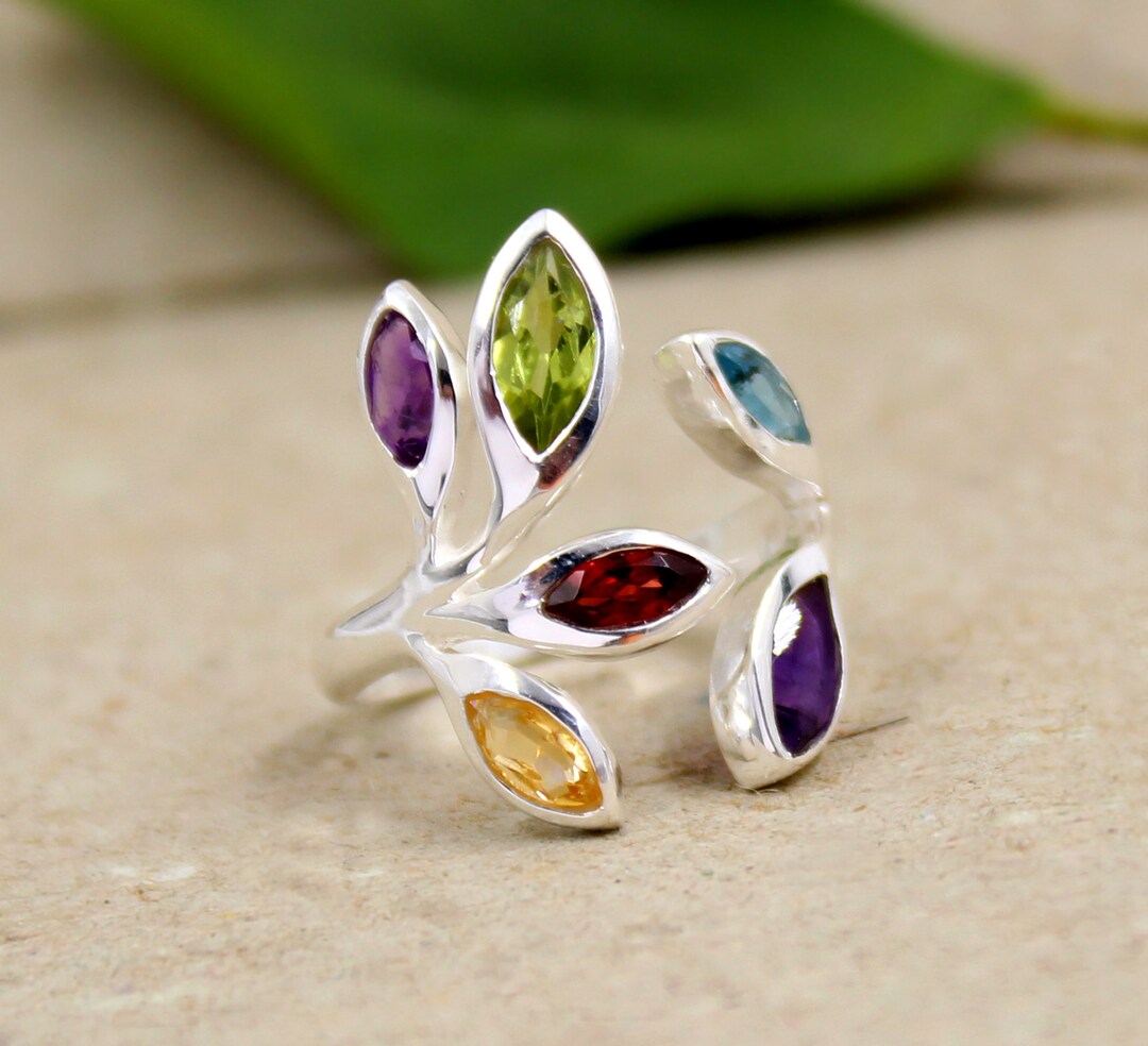 925 Silver Oak Leaf Ring - Etsy