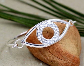 希少なティファニー 18Kゴールド＆シルバー フック＆アイ バングル