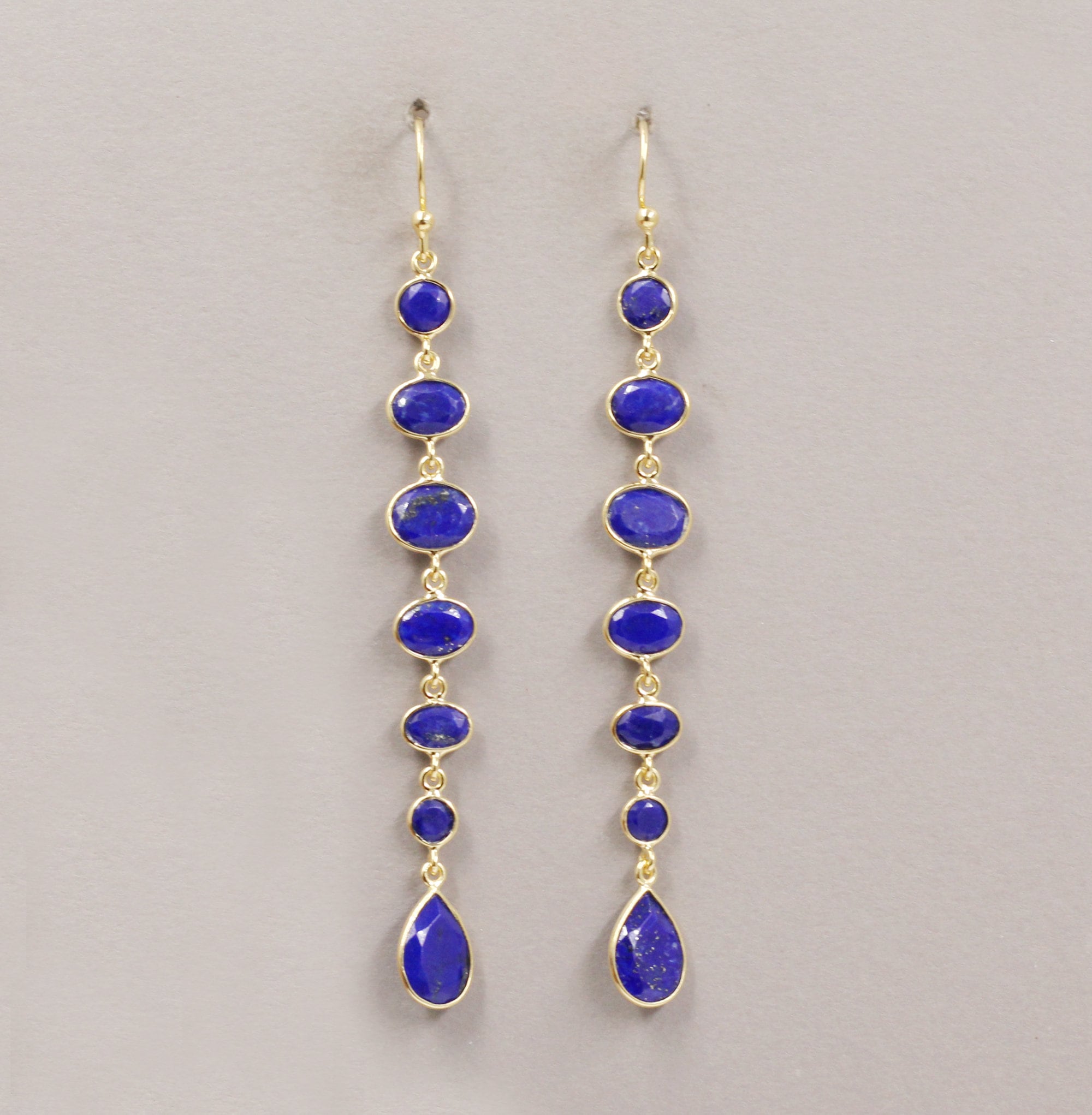 Boucles D'oreilles Pendantes Argent 925 – Pierre De Lune Jaune – Fait Main Inde