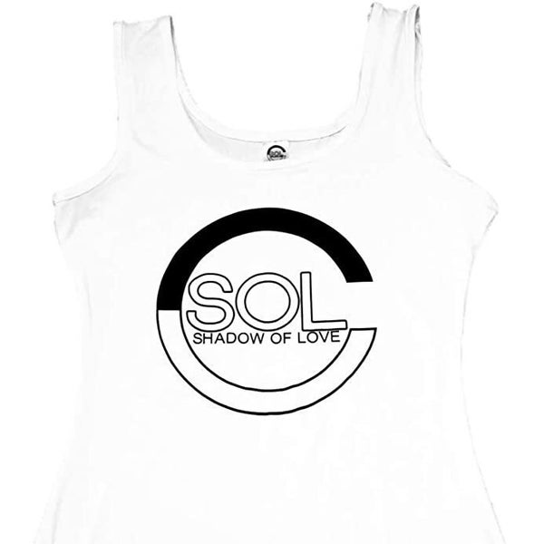 Shadow of Love Ultra Soft Lightweight Stretch Logo Tank Top Available in Sizes X-Small, Small, Medium, Large and X-large