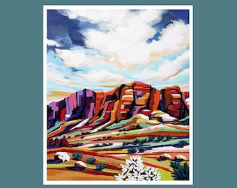 Fine Art Prints, Contemporary art, Arizona desert landscape, Abstract Arizona Artwork, Modern Art, Giclee Print, Free Shipping