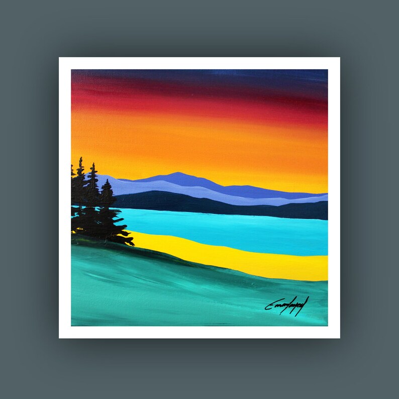 Fine Art Prints Contemporary Art Set of 4 Prints Abstract Etsy Canada