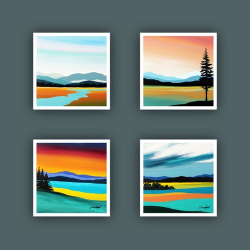 Fine Art Prints Contemporary Art Square Prints Abstract Etsy Canada