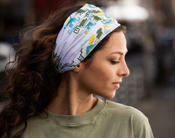 Foulard multifonctionnel, chamois, bandeau, bandeaux de yoga larges, couvre-visages