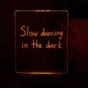 Tablero de mensajes creativo acrílico, luz USB de vacaciones, regalo para niños, decoración del hogar, lámpara LED RGB nocturna, tablero de notas, luz de noche Led
