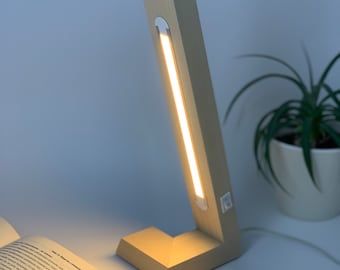 Decorative table lamp for lovers of wood. Wooden table lamp, for natural wood lamp for desk, book reading wood lamp, desk light.