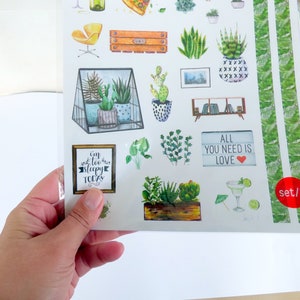 Sticker Set Large Embossed Stickers Large Planner Stickers - Etsy