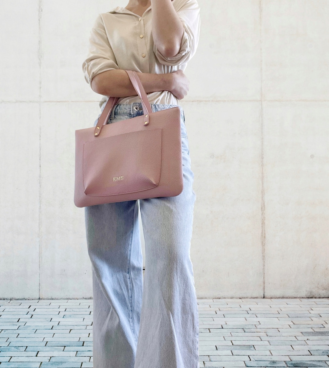 Personalised Laptop Bag/messenger Bag/ Vegan Leather Laptop Bag for