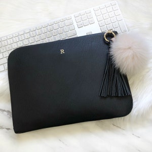 Macbook Air/ Air M2/ Macbook Pro 14 Sleeve/ Laptop Sleeve 13" 14"/ Macbook Pro 13 case - All Sizes -Personalised Embroidery Leather Case