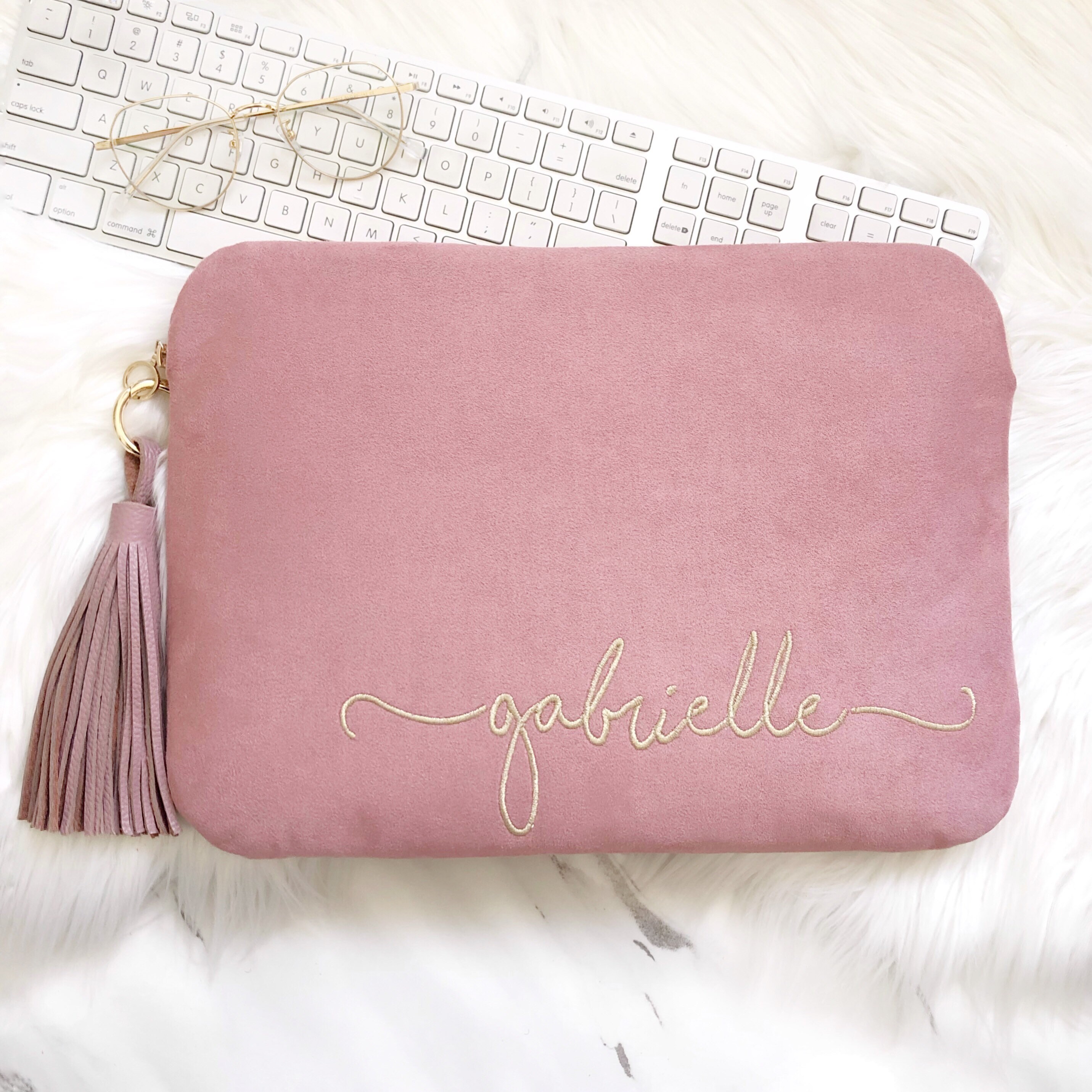 Personalized Embroidery Pink Laptop Case 13 Inch 15 Inch Etsy Australia