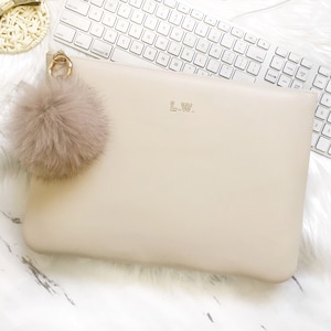 Personalised Macbook M1,M2 Sleeve/ Macbook Pro 14 Case/ Macbook Air 13 Case/ Macbook Air 15 Case/ 16 Inch Laptop- All Size, Gold Embroidery