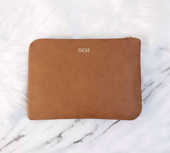 personalised leather macbook case