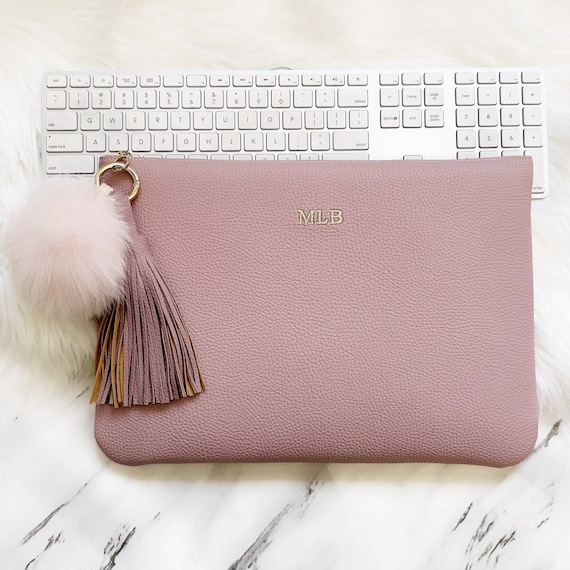 Personalised Pink Sleeve MacBook Air 13 Inch Sleeve 14 Inch Case MacBook Pro Leather Sleeve 15.6 Case 16 Inch Laptop Case All Size Etsy UK