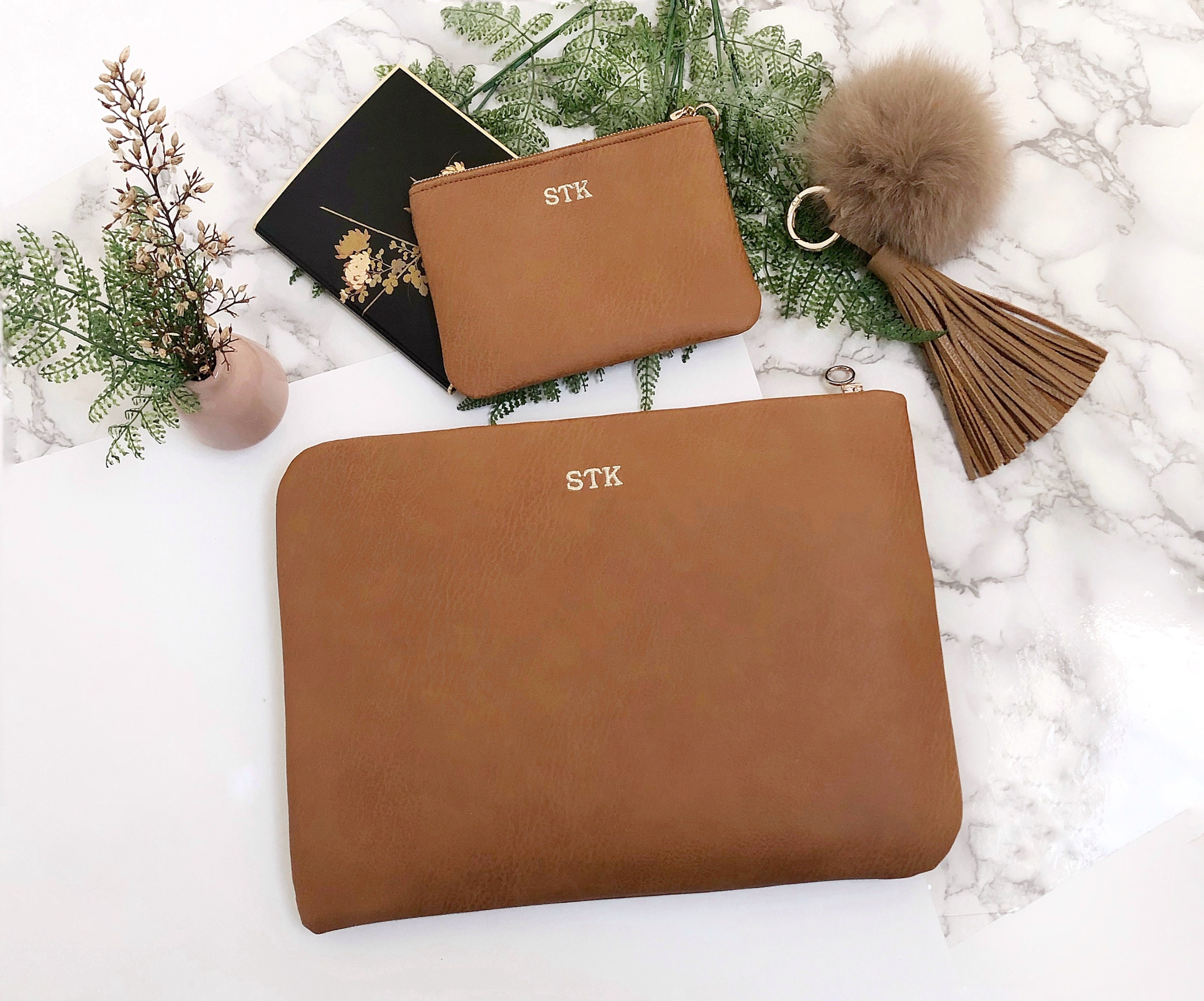 Personalised Vegan Leather Laptop Case Macbook Air 13 Inch Etsy