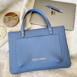 Personalisierte Umhängetasche/Laptoptasche/ Vegan Leder Laptoptasche für Frauen/ Leder Computer Tragetasche/ Frau Arbeitstasche/ Custom Größe erhältlich