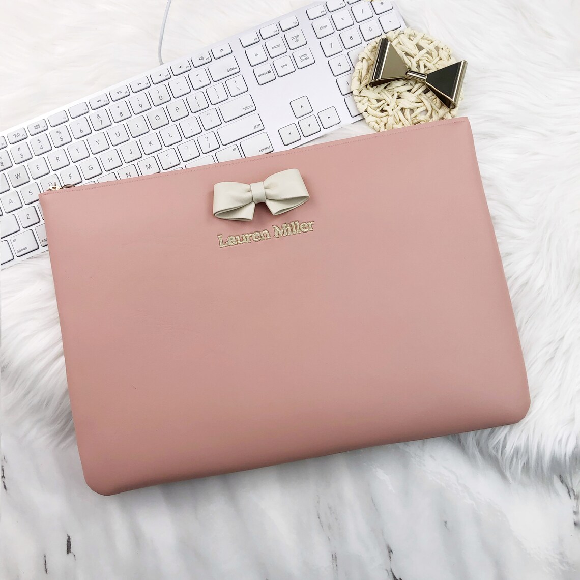 Personalized Leather Laptop Case/ Macbook Air 13 Case/ Macbook Etsy