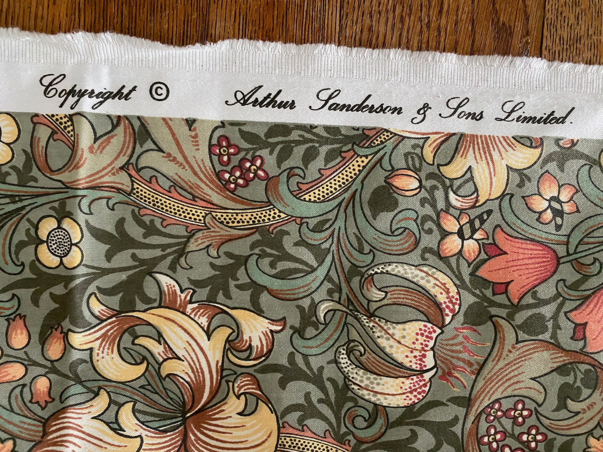 Unused Vintage Sanderson William Morris 