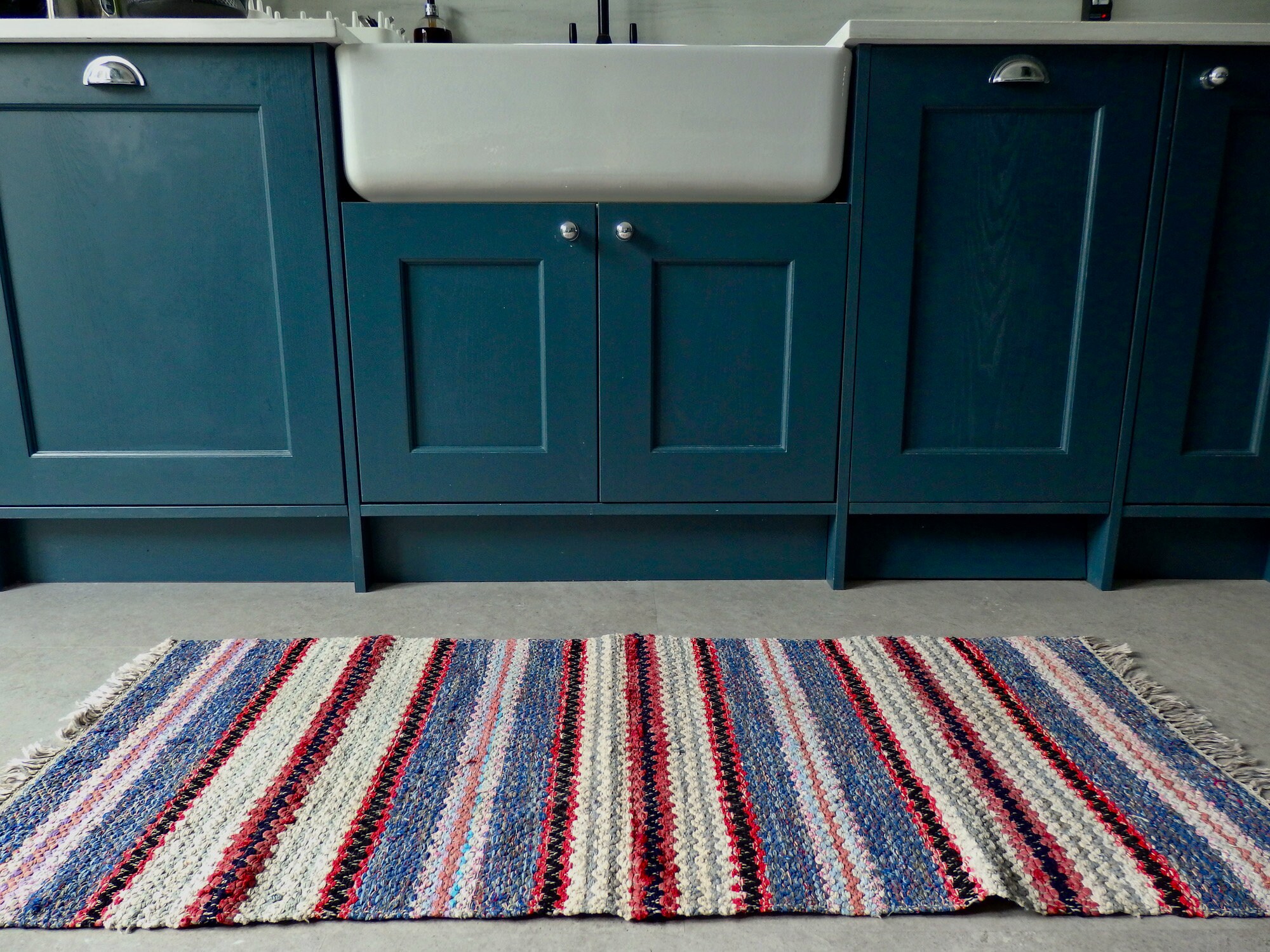 Swedish Handwoven Rag Rug Vintage Swedish Rag Blue Red Pink - Etsy UK