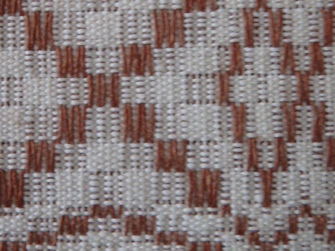 Vintage Swedish Woven Fabric Textile Square Tablecloth Unused