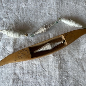 A Vintage Swedish Weaving Shuttle Boat Shuttle