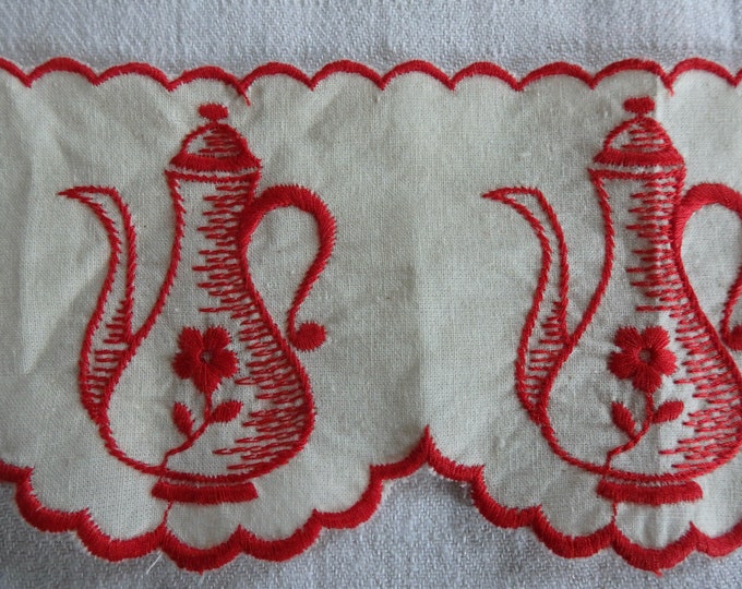 Vintage French Shelf Edging Coffee Pots 9 X 54 Cm Etsy