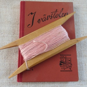 Vintage Swedish Handmade Wooden Knitting Thread Holder