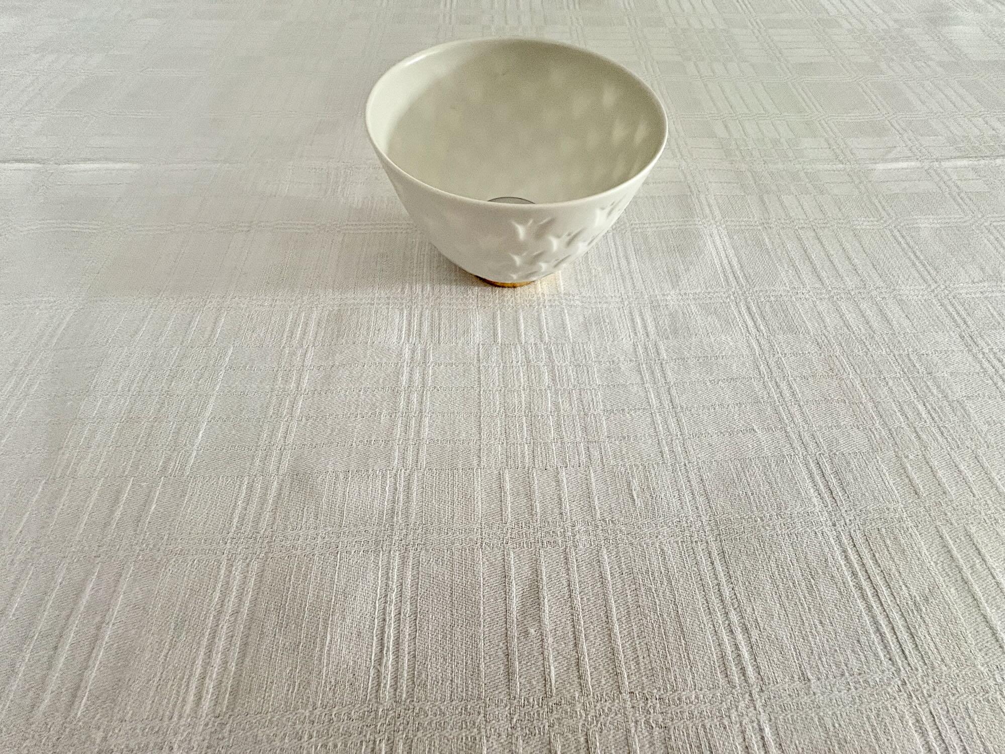 スウェーデン　リネン 手織りテーブルクロス(大)　伝統織り　ヴィンテージ 北欧スウェーデン 1980s リネン テーブルクロス | Scandinavian Keramik