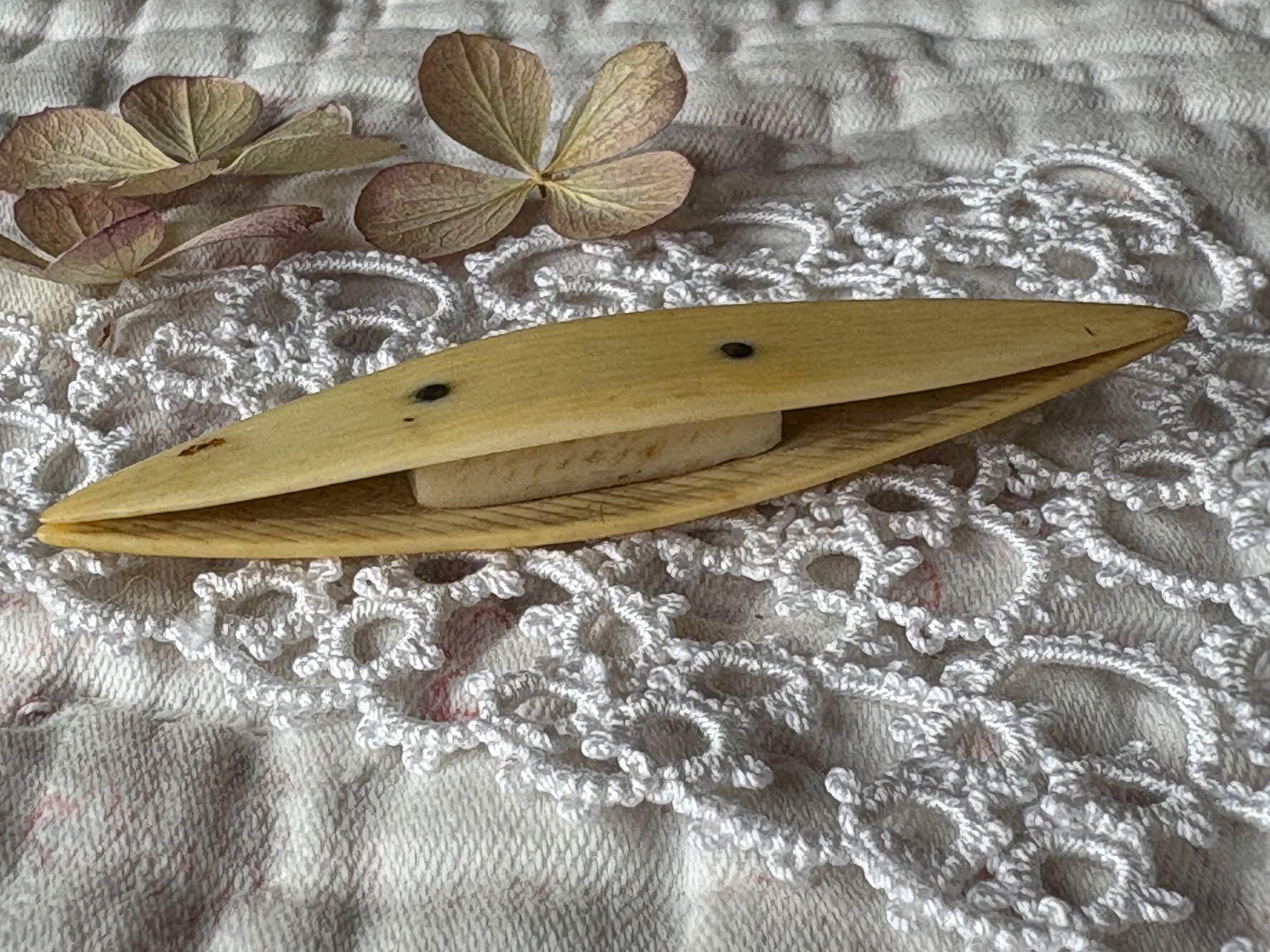 Antique French Bone Tatting Shuttle 7 Cm - Etsy