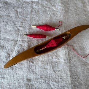 A Vintage Swedish Weaving Shuttle Boat Shuttle