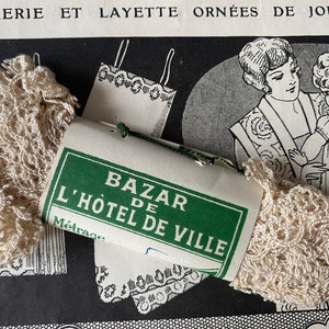 5メートルのヴィンテージフランスレース、未使用、オリジナルパッケージ入り、Bazar de L'Hotel de Ville Paris