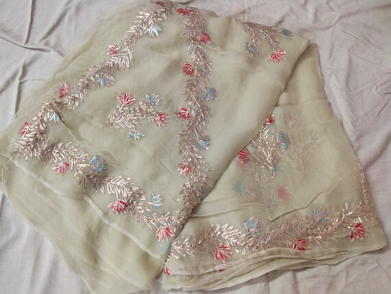Pure chiffon gota patti saree Clearance