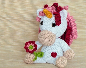 PDF: Adele, die Einhorn-Prinzessin - Amigurumi Häkelanleitung