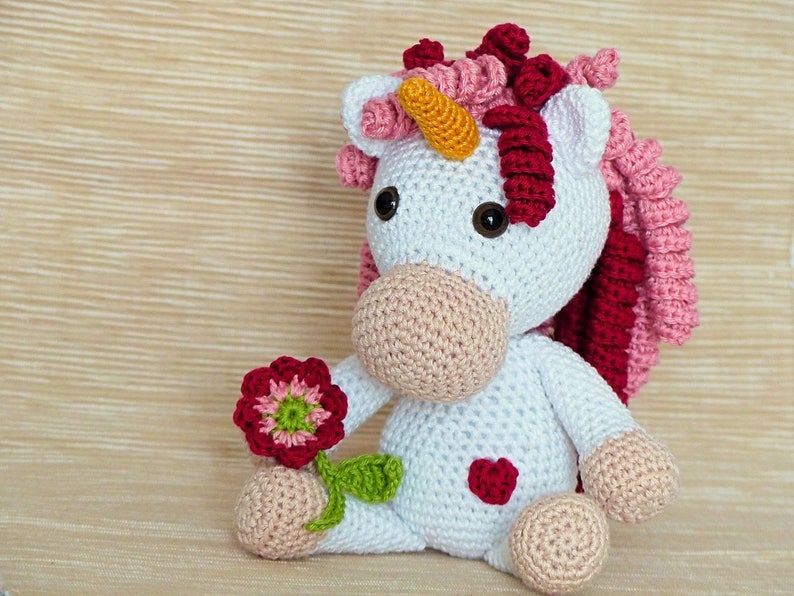 PDF: Adele, the Unicorn Princess Amigurumi Crochet Pattern image 1