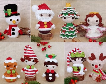 PDF: Saving Kit Christmas Characters  - Amigurumi Crochet Pattern