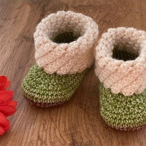 PDF: Baby Booties „Anouk“ (0-6 months) – Crochet Pattern
