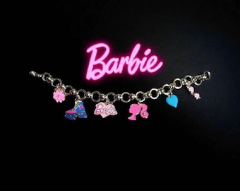Barbie  CHUNKY STYLE Silver Charm Bracelet