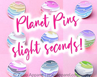 LGBTQ+ Pride Pastel Planet Pins SLIGHT SECONDS