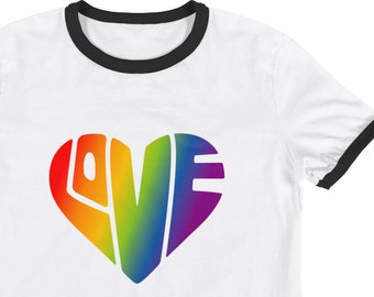 Lgbtq rainbow gay ecg heartbeat pulse