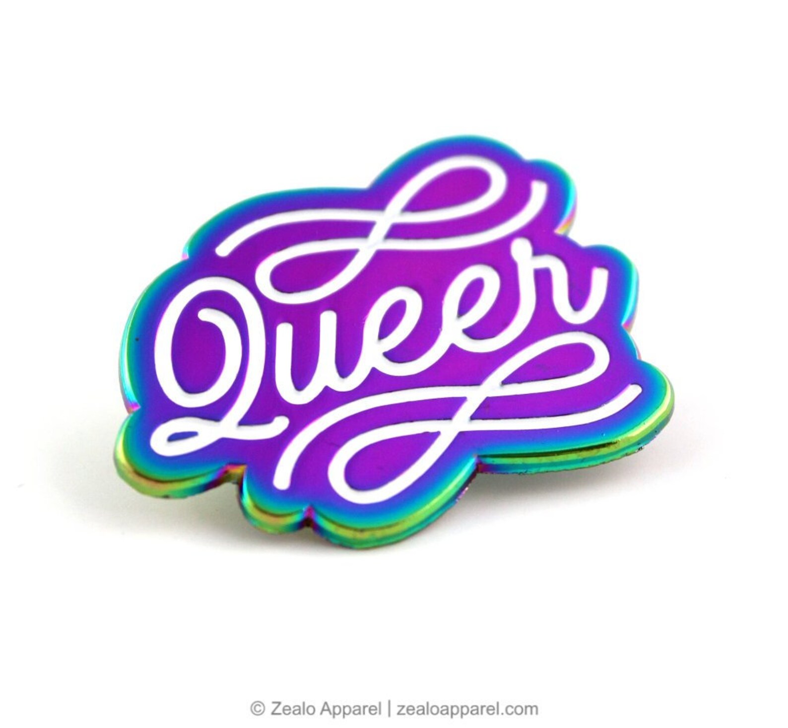 Queer Enamel Pin. Genderqueer gifts nonbinary non binary wlw Etsy